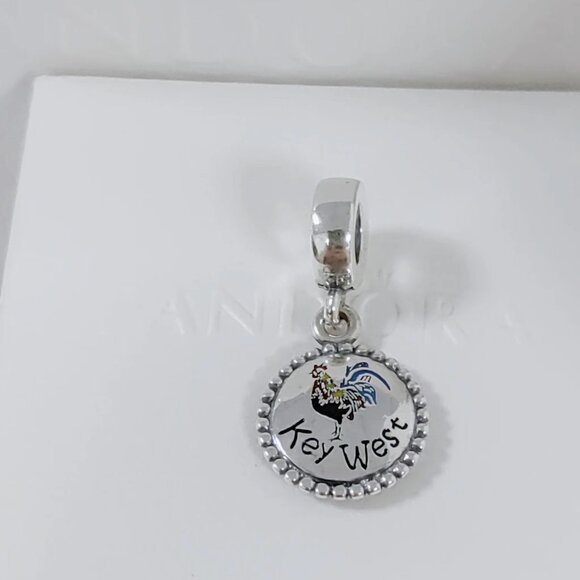 Pandora Key West FL Chick Dangle Charm S925 Silver Bracelet Pendant with box - Picture 6 of 6